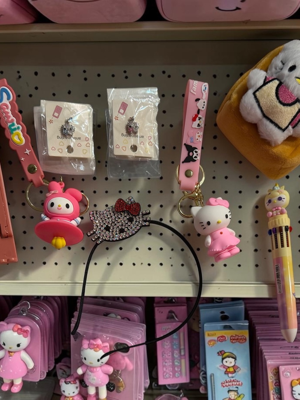 Hello Kitty Black Insulated Lunch Bag filled with Hello Kitty Goodies - Picture 11 of 12